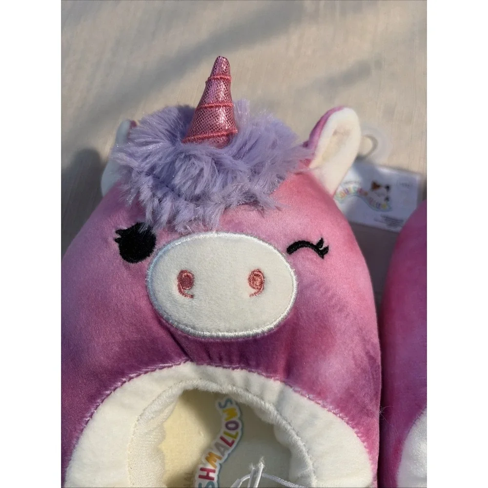 Jazwares Squishmallows Pink Unicorn Slippers - Size S 11/12